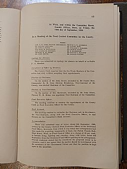 CC.3.1.12 Caithness County Council, Food Control Committee minutes 