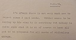 MUN.2.1 Extract from Hetty Munro's diary, 7th November 1939