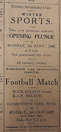 John O'Groat Journal, 29th December 1939, page 1