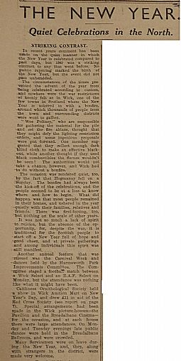 John O'Groat Journal, 5th January 1940, page 5