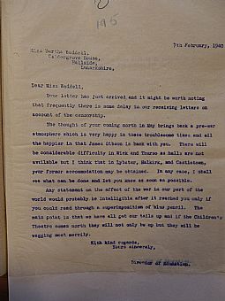 CC.6.2.34 Director of Education letter book, 7th February 1940, page 64