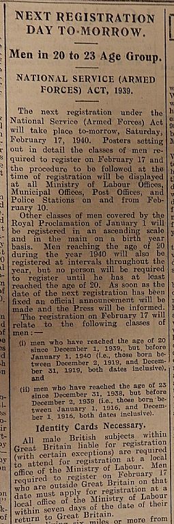 John O'Groat Journal, 16th February 1940, page 3