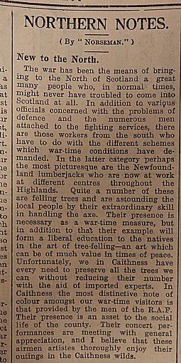 John O'Groat Journal, 1st March 1940, page 2