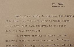 MUN.2.1 Extract from Hetty Munro's diary, 17th March 1940