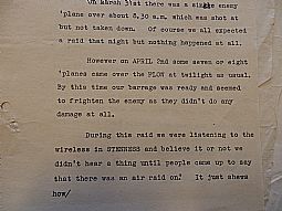 Mun.2.1 Extract from Hetty Munro's diary, 16th April 1940