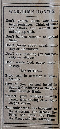 John O'Groat Journal, 10th May 1940, page 2