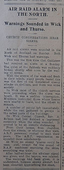 John O'Groat Journal, 17th May 1940, page 4