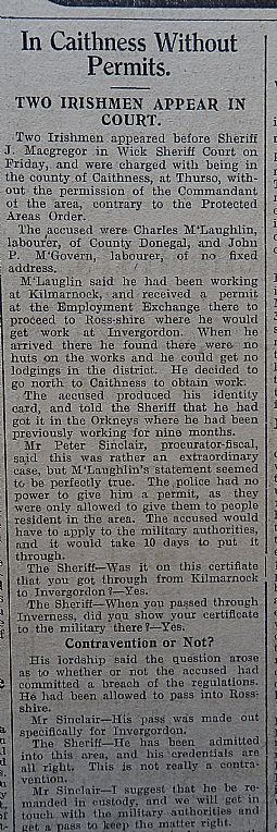 John O'Groat Journal, 24th May 1940, page 5 