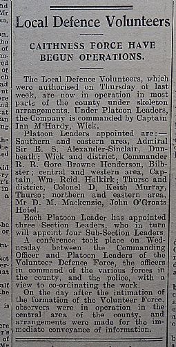 John O'Groat Journal, 31st May 1940, page 4