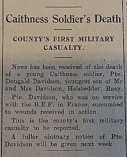 John O'Groat Journal, 7th June 1940, page 4 