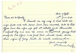 P567-6, note re local signs, 13th June 1940