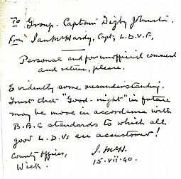 P567-6 Home Guard Papers, 25th June, gunpoint incident (2) 