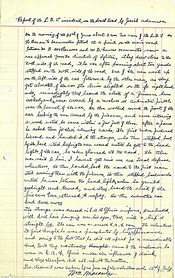 P567-6 Home Guard Papers, 25th June, report re gunpoint incident 