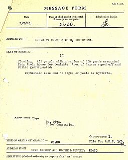 NC/7/3 - Police report on Bank Row bombing, page 2 
