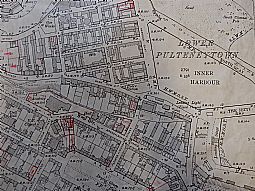Ordnance Survey Inland Revenue Sheet XXV.5 NE showing the Bank Row and Harbour area of Wick 