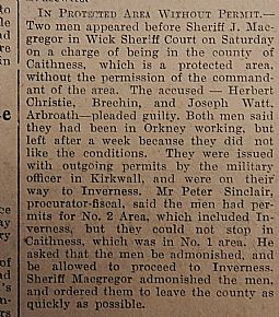 John O'Groat Journal, 19th july 1940, page 2 