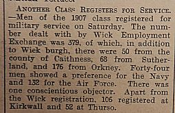 John O'Groat Journal, 26th July 1940, page 2 