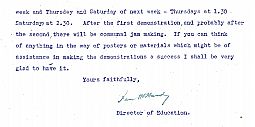 Director of Education letter book, 6th August 1940, page 2 