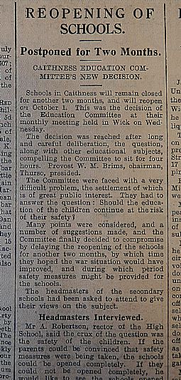 John O'Groat Journal, 16th August 1940, page 2