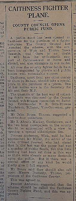 John O'Groat Journal, 23rd August 1940, page 2 