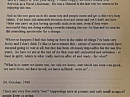 Transcript of Hetty Munro's diary (Sept. 1940)