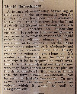 Liquid refreshment. John O'Groat Journal 04.10.40