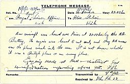 Police aircraft crashes into sea 05.10.1940