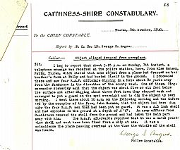 Police object dropped from a plane 08.10.1940