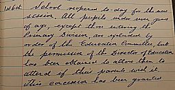 Thrumster Public School Log Book (1) 01.10.1940
