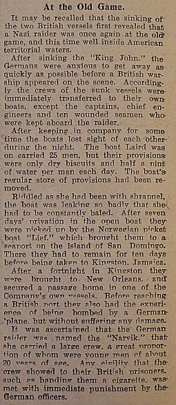 Captured by Nazi raider (2)(John O' Groat Journal 18.10.1940) 