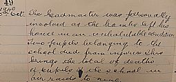 Wick North School log book 