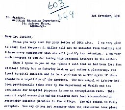 Dir. of education letter 01.11.1940