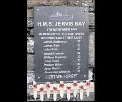 Memorial Plaque of Jervis Bay (photo by Press and Journal) 