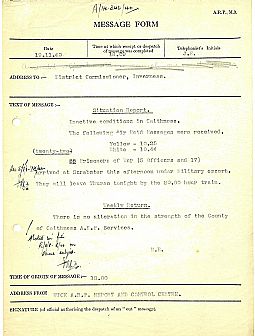 Reports and alerts of survivors 19.11.1940