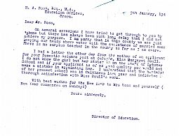 Dir. of Education letter (regarding married women) 09.01.1941