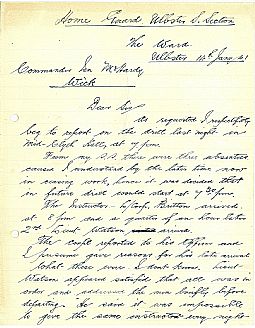 Letter on poor instruction (part 1) 14.01.1941