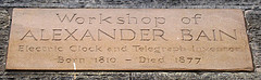 Plaque to Alexander Bain