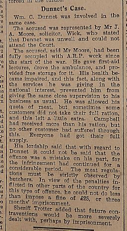 Food rationing offence. Part 2