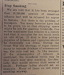 04.04.1941 John O'Groat Journal "Stop Smoking"