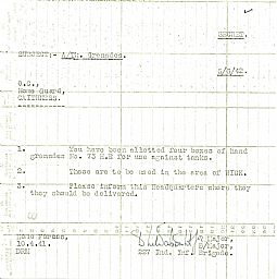 Home guard grenades 10.04.1941