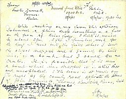 Bomb dropped at Reiss 18.04.1941