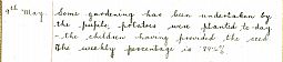 Dunnet School. Children provide seeds 09.05.1941