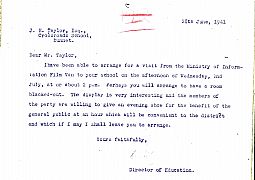 Dir. of Education - Cinema Van 28.06.1941