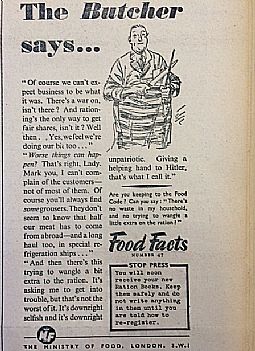 The Butcher says... John O'Groat Journal 11.07.1941