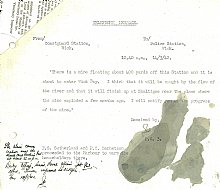 14.03.1942 NC7-1 Mine about to enter Wick Bay