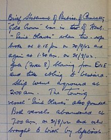 21.09.1942 Receiver of Wrecks St Olaves