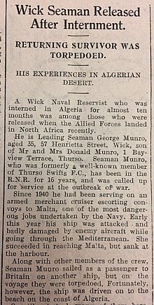 18.12.1942 John O'Groat Journal Wick Survivor part 1