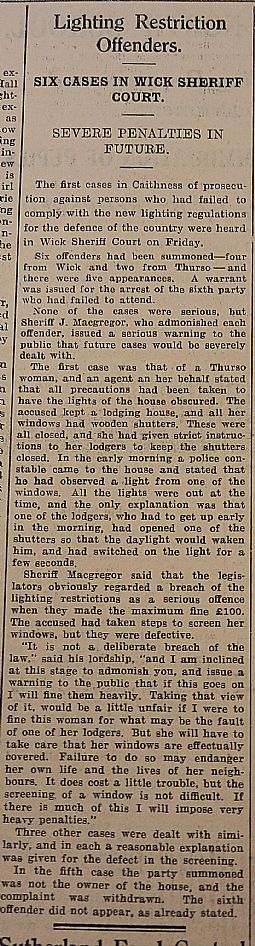 John O'Groat Journal, 22nd September 1939, page 5