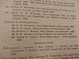 CC.6.2.5 Caithness Education Committee 11th October 1939