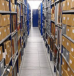 A repository in the Highland Archive Centre, Inverness